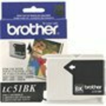 BROTHER Black Inkjet Cartridge 500 YLD LC51BK